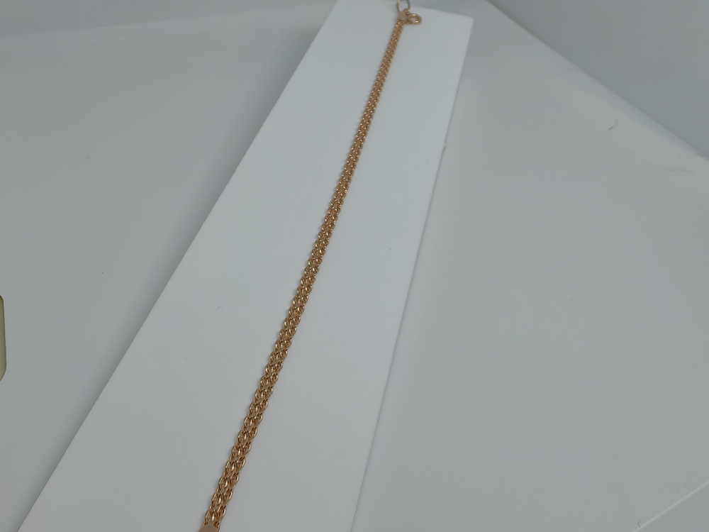 БРАСЛЕТ ПОЛНОВЕСНЫЙ Бисмарк машинный (Au 585)