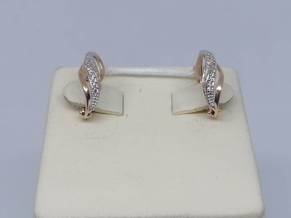 СКМИ585 СЕРЬГИ С КАМНЯМИ (Au 585)