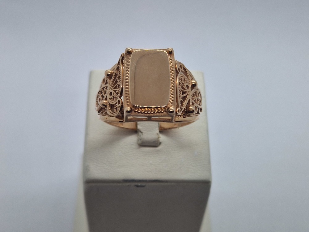 КОЛЬЦО ПЕЧАТКА без камня (Au 585)