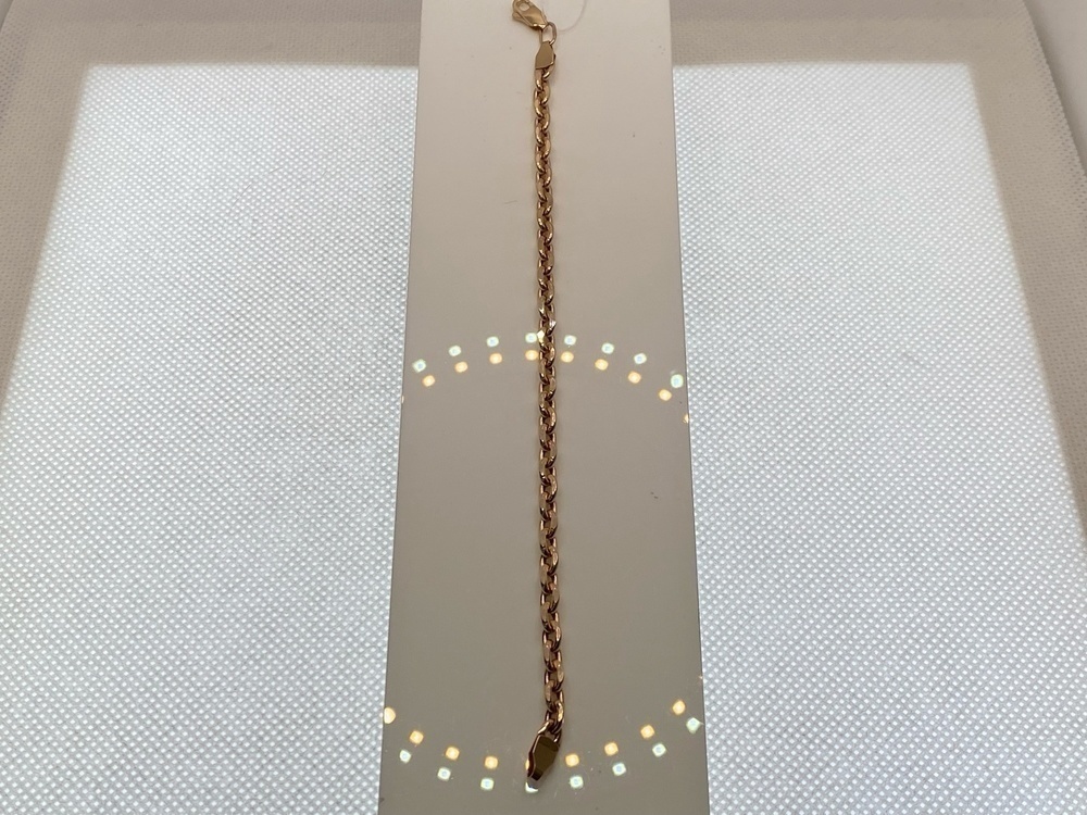 БРАСЛЕТ ПУСТОТЕЛЫЙ Якорное (Au 585)