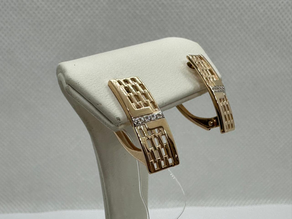 СЕРЬГИ С КАМНЯМИ (Au 585)