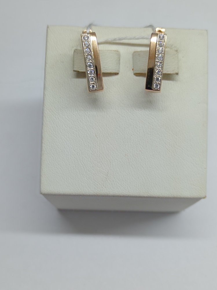 СКМИ585 СЕРЬГИ С КАМНЯМИ (Au 585)