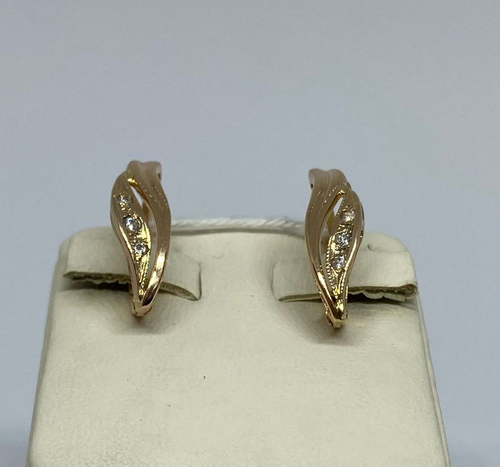 СКМИ585 СЕРЬГИ С КАМНЯМИ (Au 585)