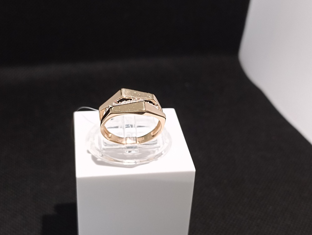 КОЛЬЦО С КАМНЯМИ (Au 585)