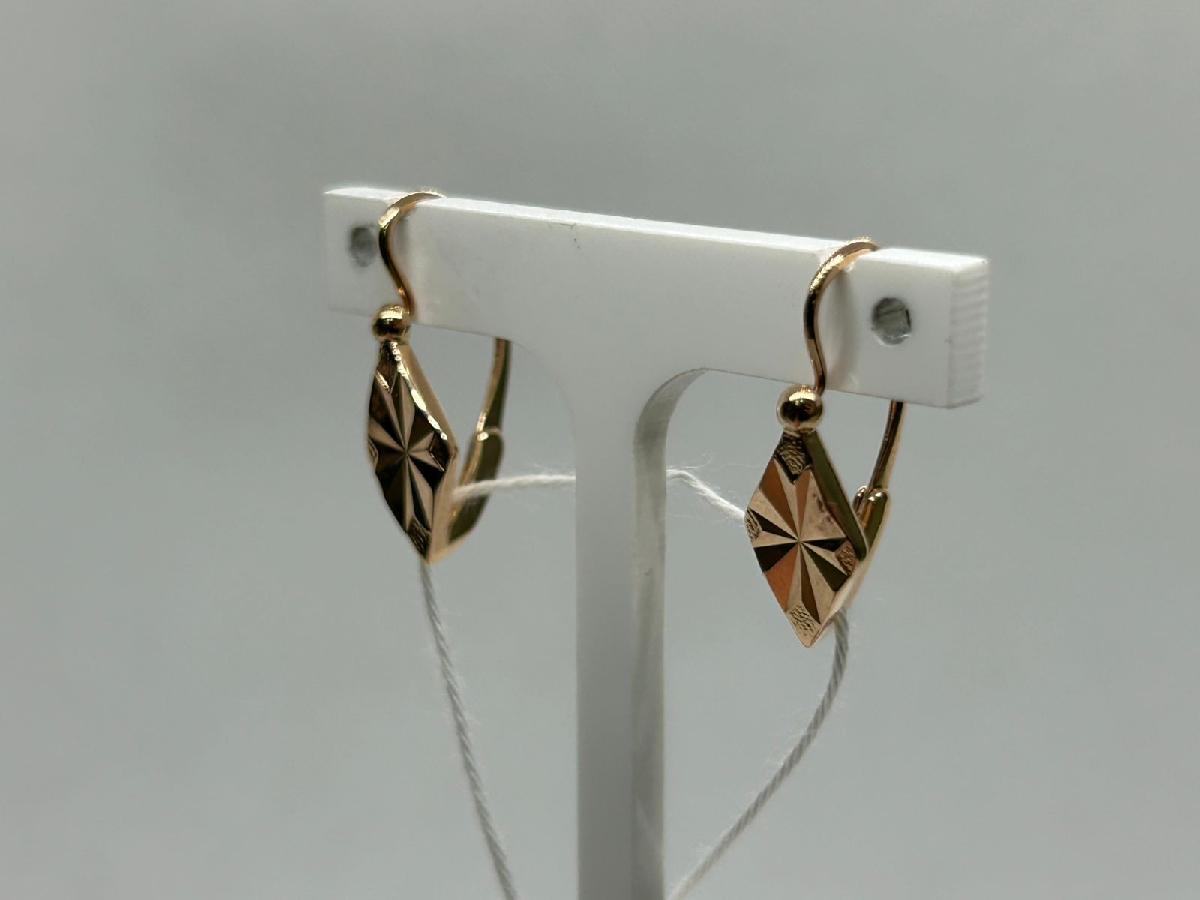 СБКМ583 СЕРЬГИ БЕЗ КАМНЯ (Au 583)