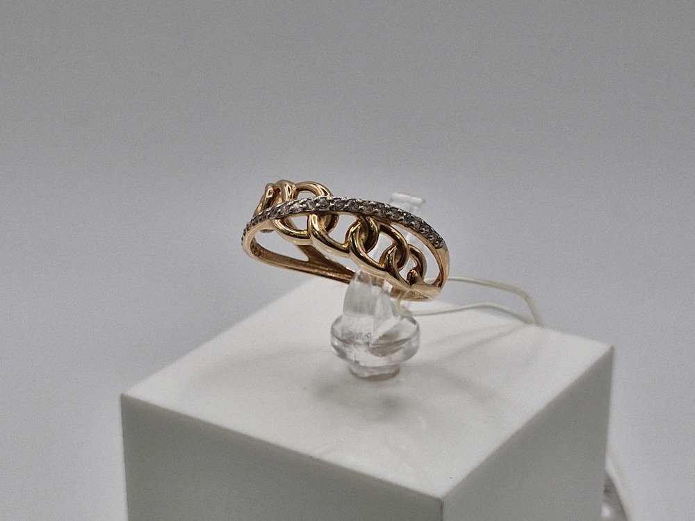 КОЛЬЦО С КАМНЯМИ (Au 585)