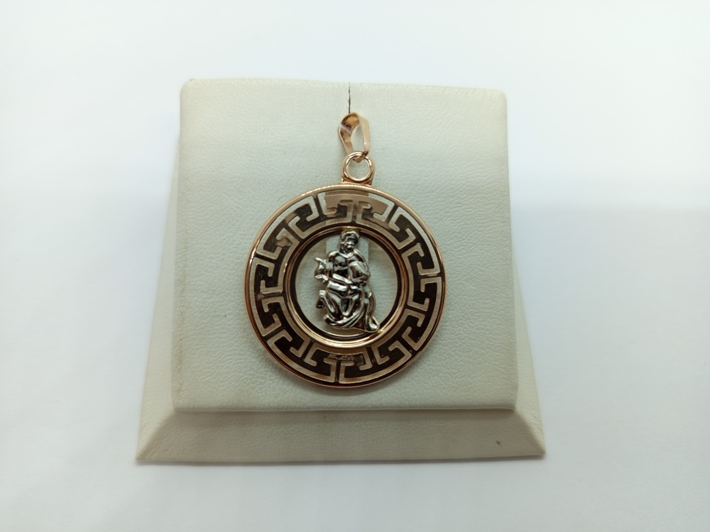 ПОДВЕСКА ЗНАК ЗОДИАКА ВОДОЛЕЙ (Au 585)