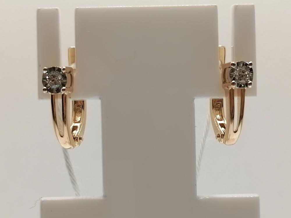 СЕРЬГИ БРИЛЛИАНТ (Au 585)