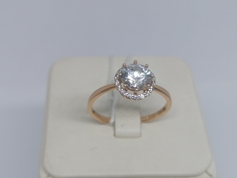 КОЛКМИ585 КОЛЬЦО С КАМНЯМИ (Au 585)