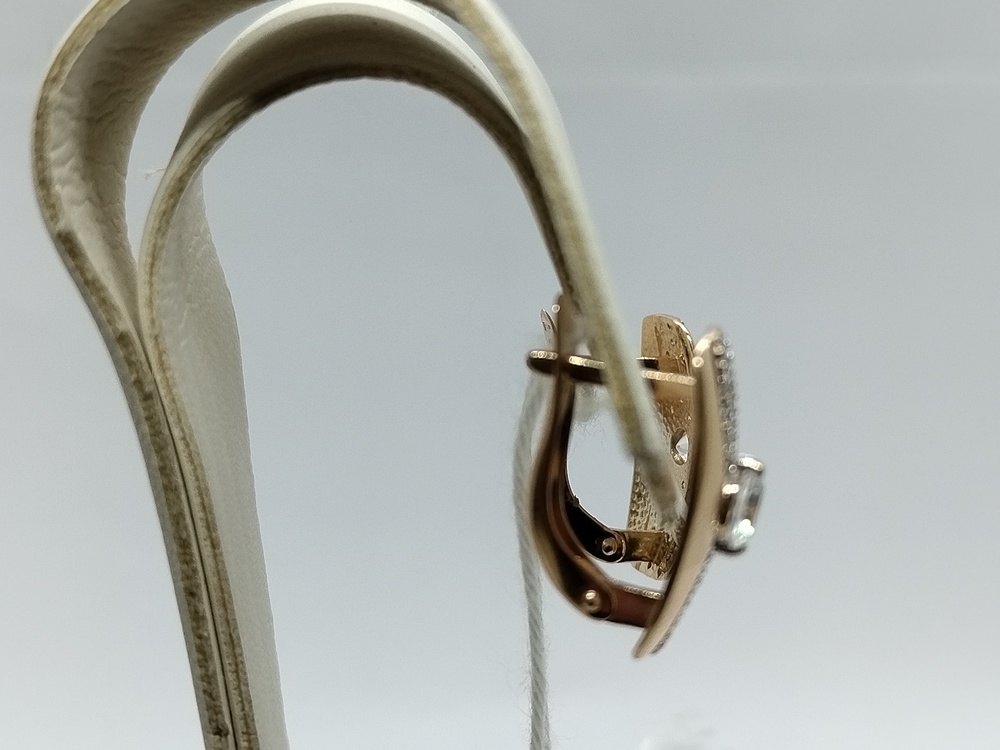 СКМИ585 СЕРЬГИ С КАМНЯМИ (Au 585)