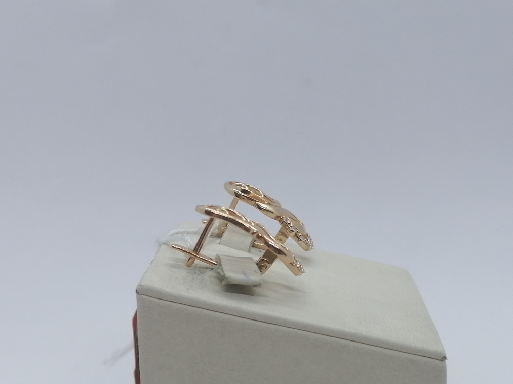 СКМИ585 СЕРЬГИ С КАМНЯМИ (Au 585)