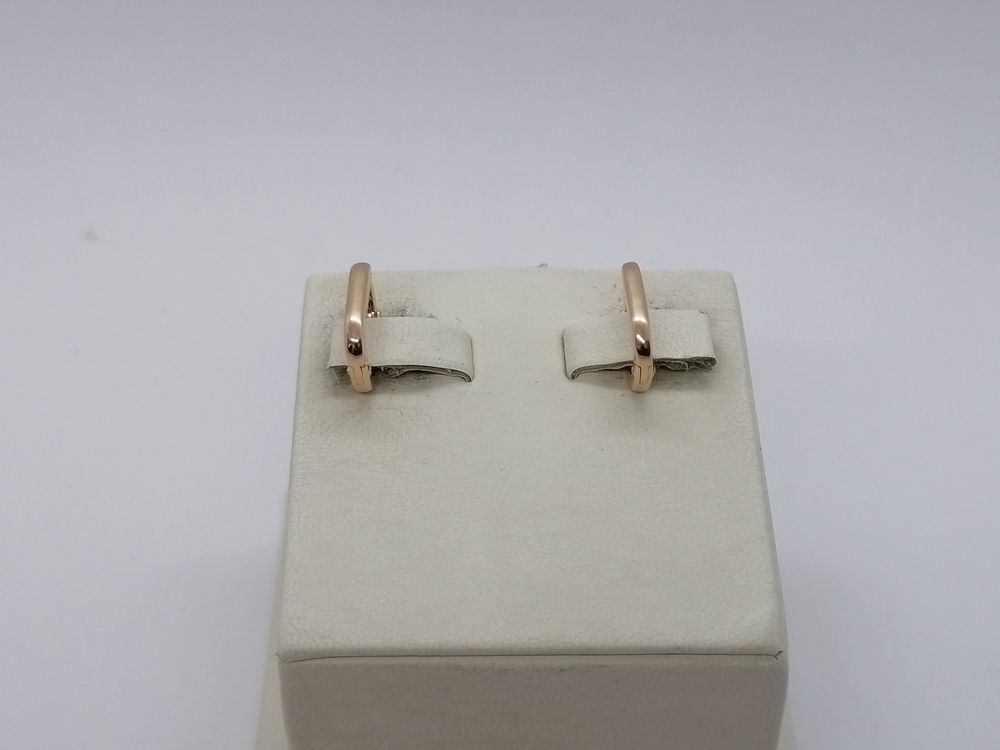 СБКМ585 СЕРЬГИ БЕЗ КАМНЯ (Au 585)