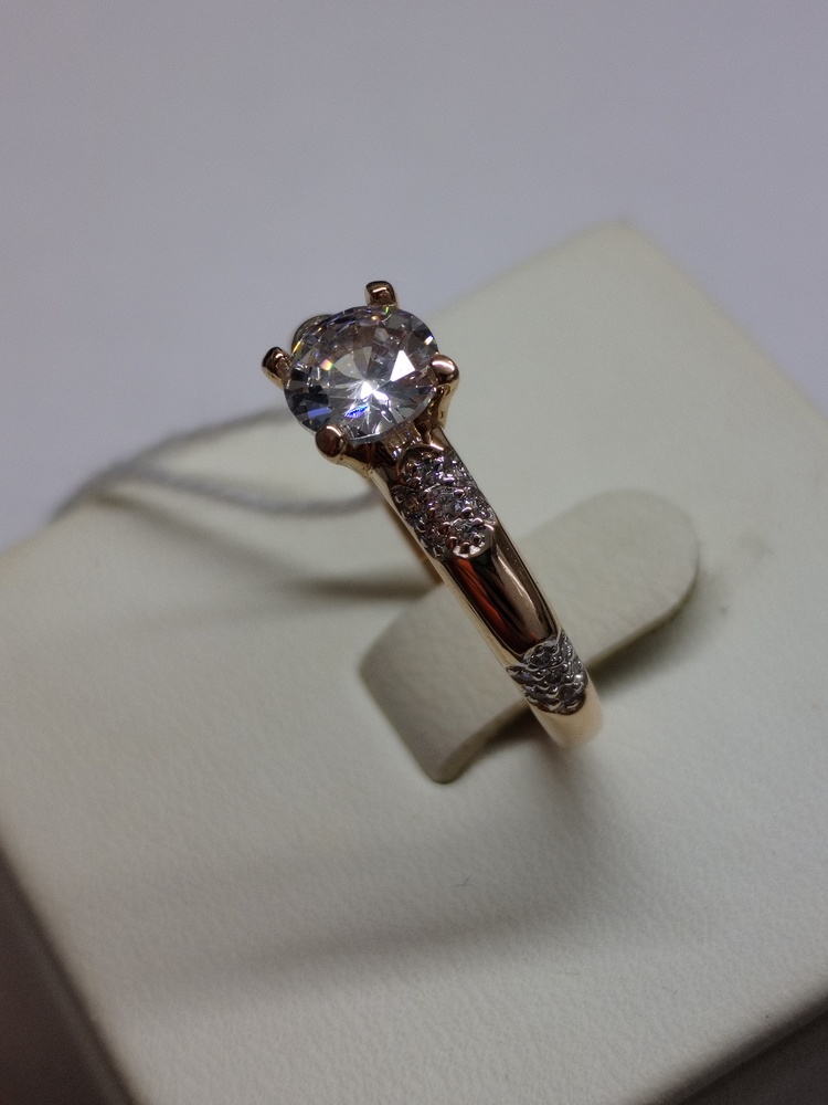 КОЛКМИ585 КОЛЬЦО С КАМНЯМИ (Au 585)