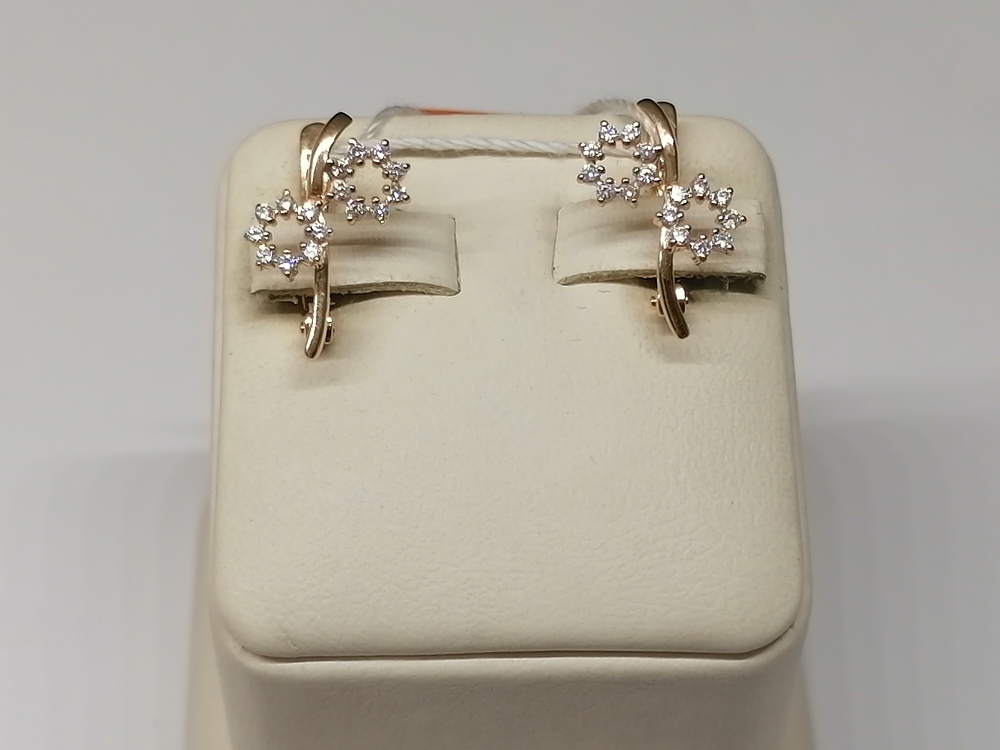 СЕРЬГИ С КАМНЯМИ (Au 585)