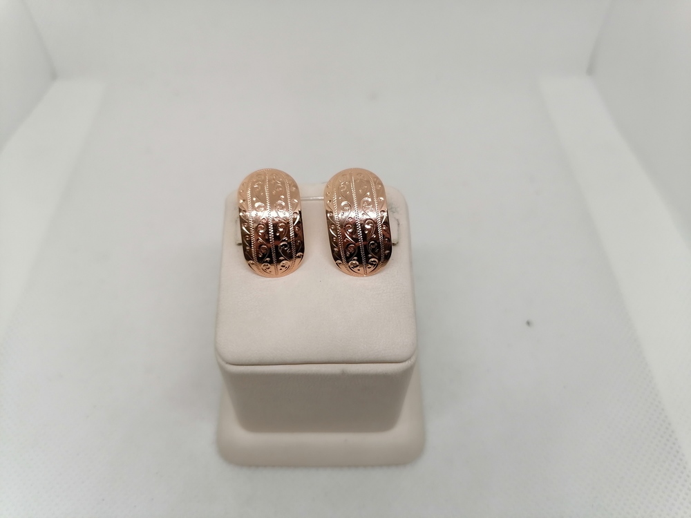 СЕРЬГИ БЕЗ КАМНЯ (Au 585)