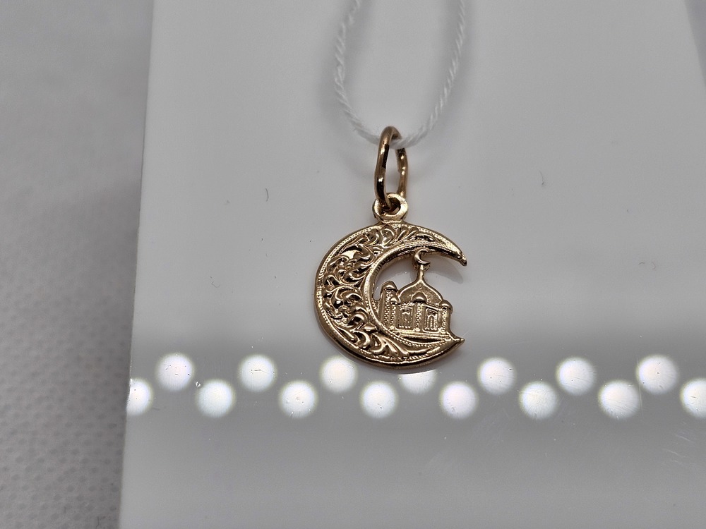 ПОДПБК585 ПОДВЕСКА ПОЛУМЕСЯЦ БЕЗ КАМНЯ (Au 585)