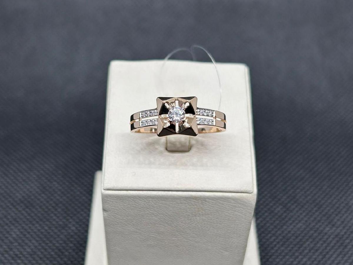 КОЛЬЦО С КАМНЯМИ (Au 585)