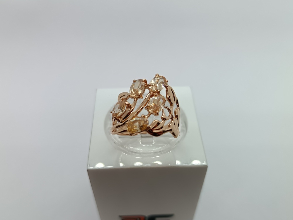 КОЛКМИ585 КОЛЬЦО С КАМНЯМИ (Au 585)