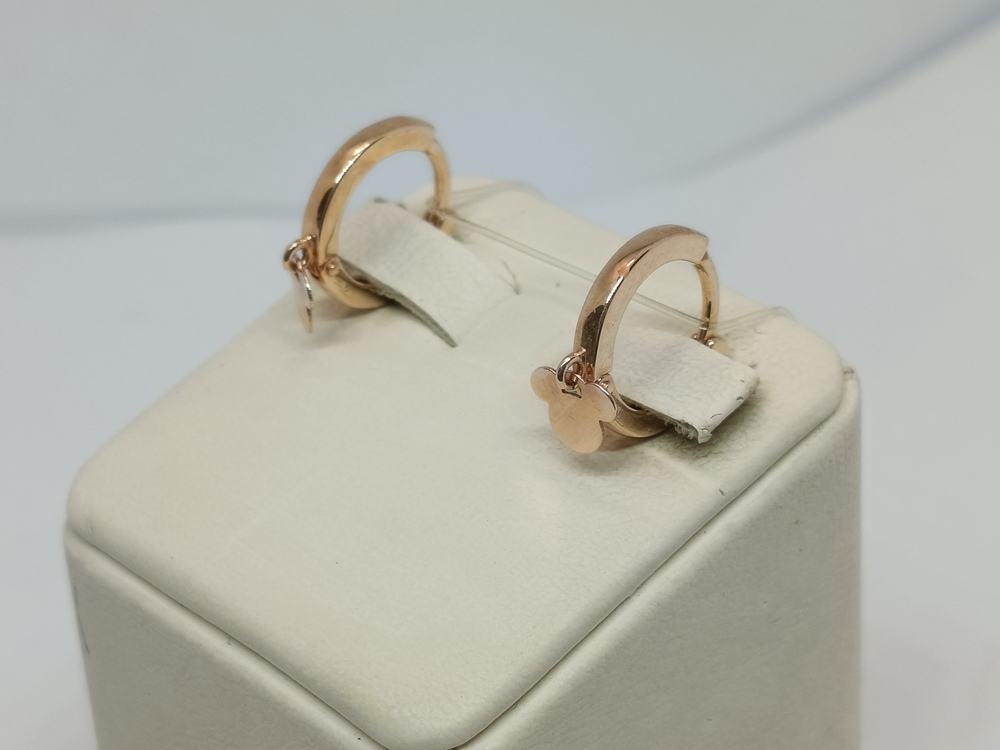 029086 СЕРЬГИ БЕЗ КАМНЯ (Au 585)