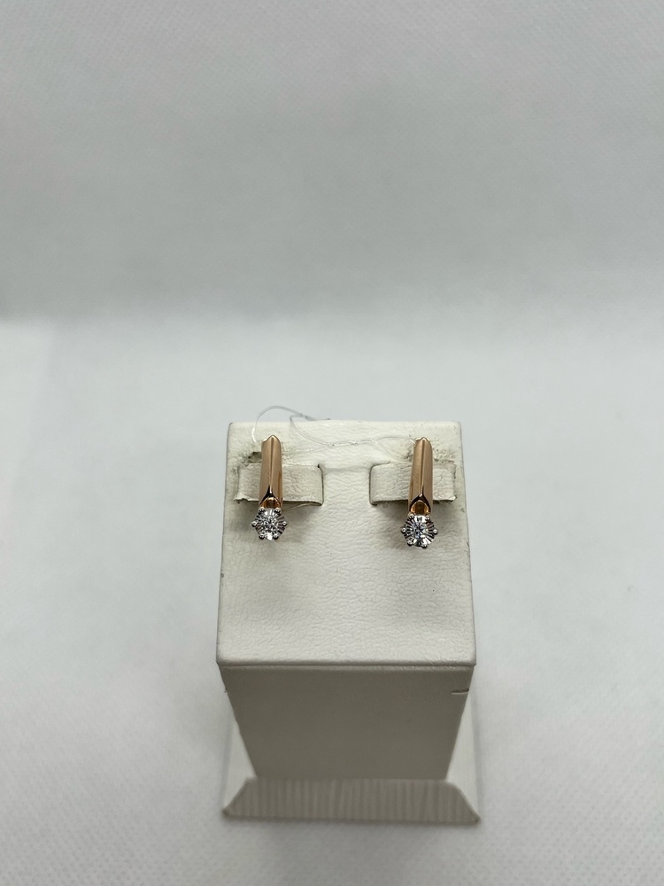 СЕРЬГИ С КАМНЕМ (Au 585)