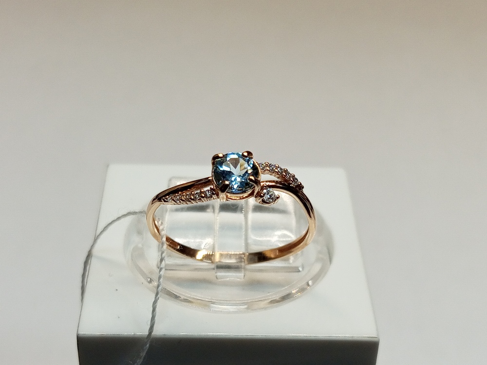 КОЛКМИ375 КОЛЬЦО С КАМНЯМИ (Au 375)