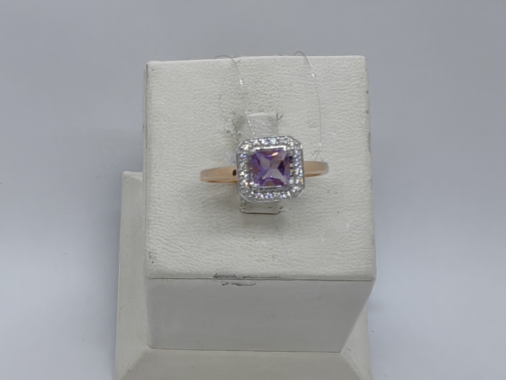 КОЛЬЦО АМЕТИСТ (Au 585)