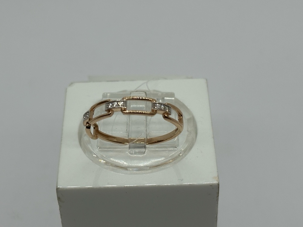 КОЛЬЦО С КАМНЯМИ (Au 585)