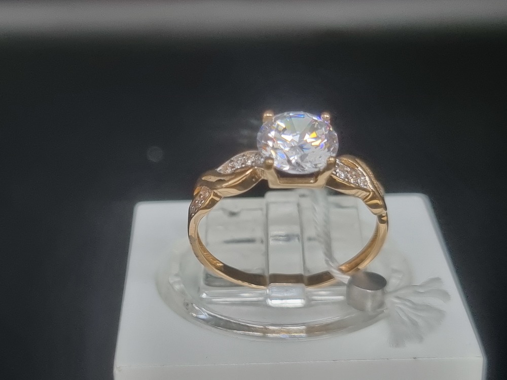 КОЛКМИ585 КОЛЬЦО С КАМНЯМИ (Au 585)