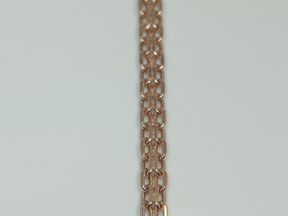 БРАСЛЕТ ПУСТОТЕЛЫЙ Бисмарк машинный (Au 585)