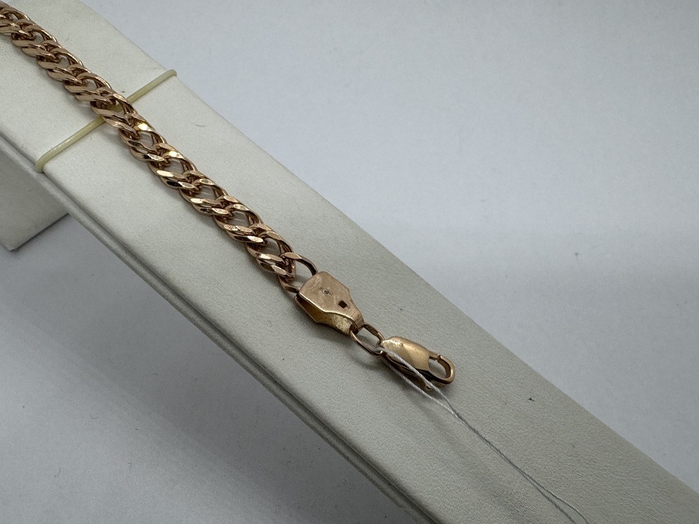 БРАСЛЕТ ПОЛНОВЕСНЫЙ Ромб двойной Au 585