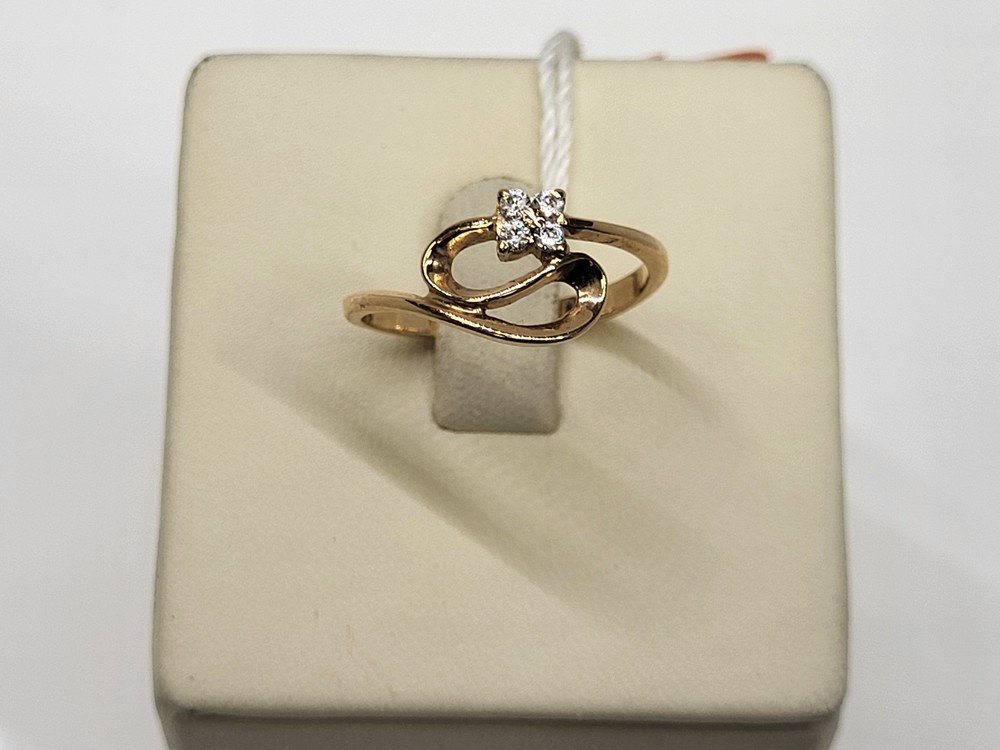 КОЛЬЦО С КАМНЯМИ (Au 585)