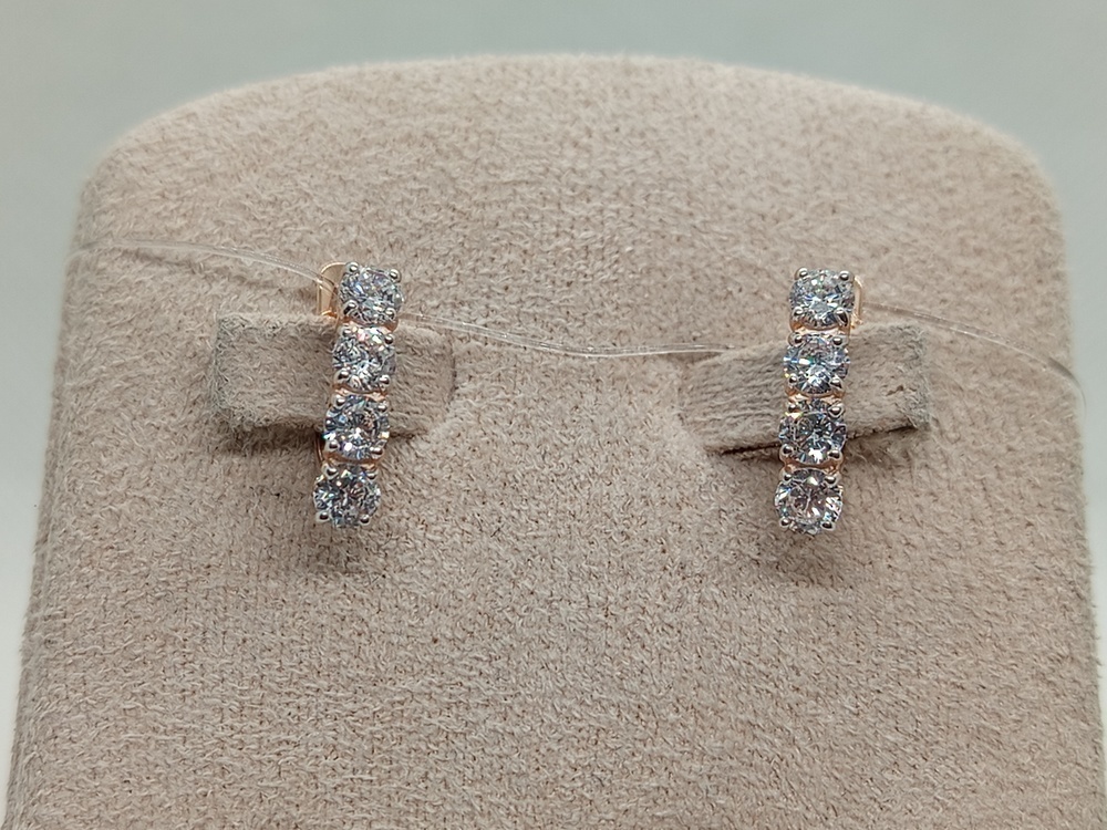 СЕРЬГИ С КАМНЯМИ (Au 585)