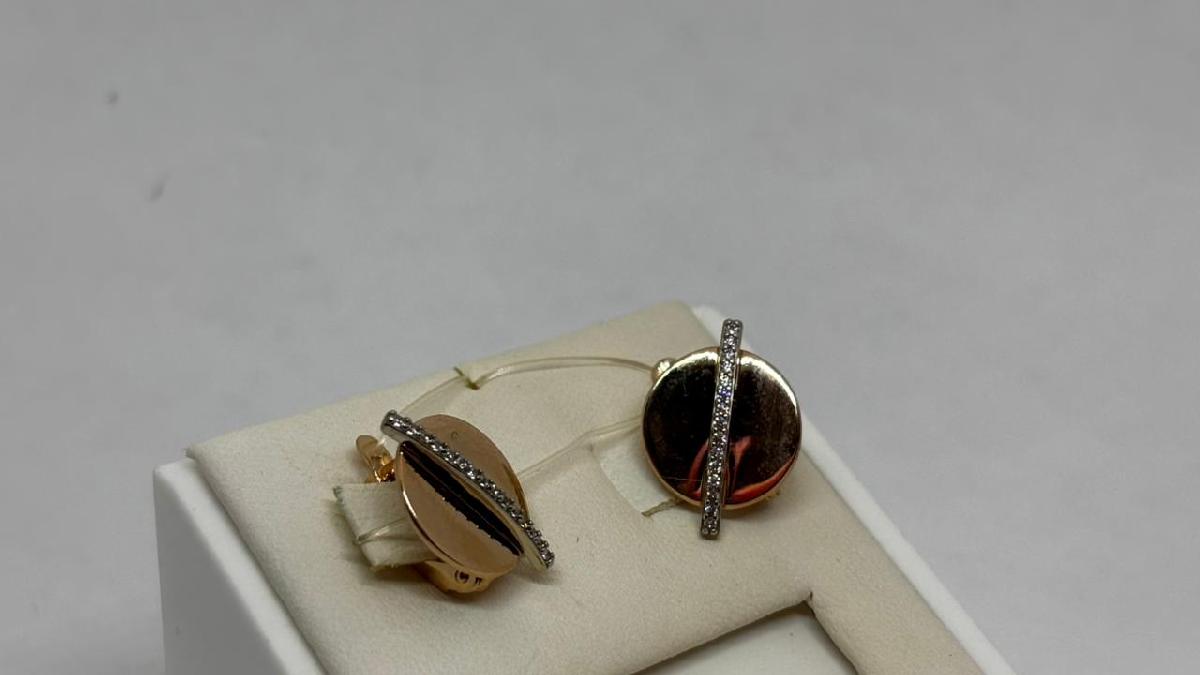 СЕРЬГИ С КАМНЯМИ (Au 585)