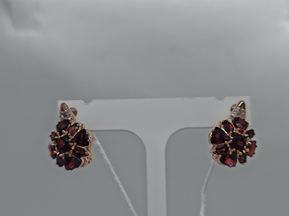 СКМИ585 СЕРЬГИ С КАМНЯМИ (Au 585)