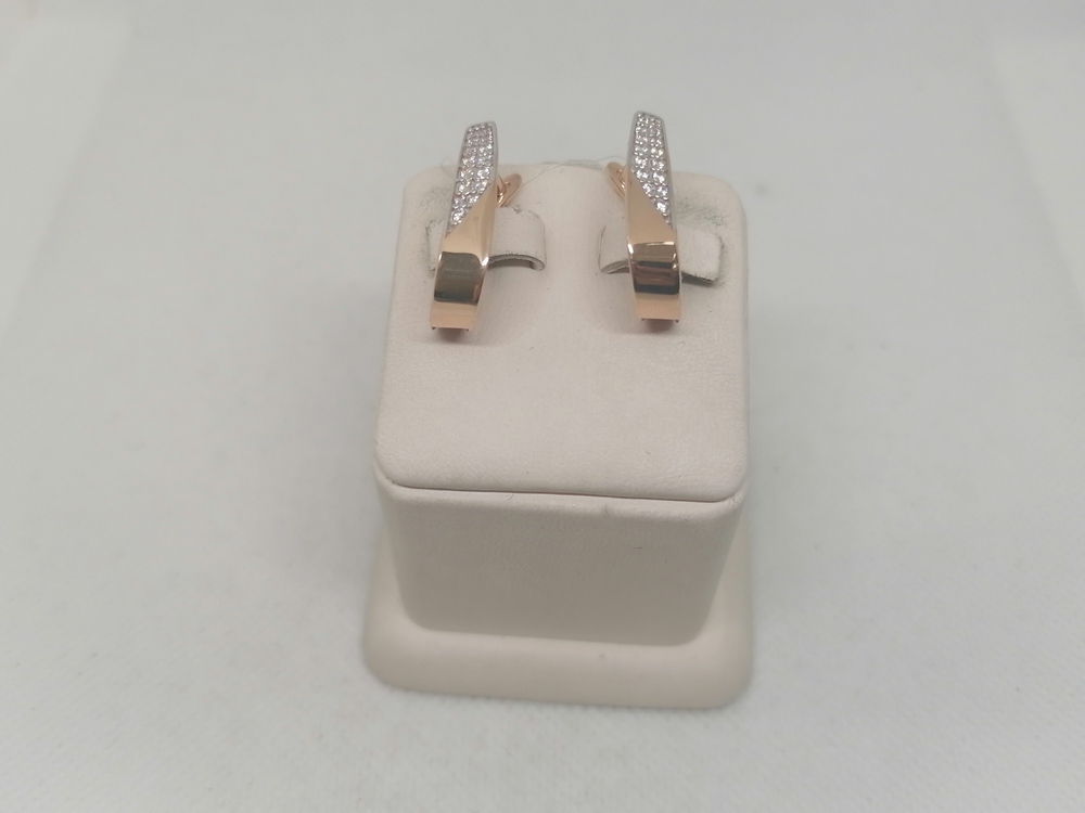 08-217453 СЕРЬГИ С КАМНЯМИ (Au 585)