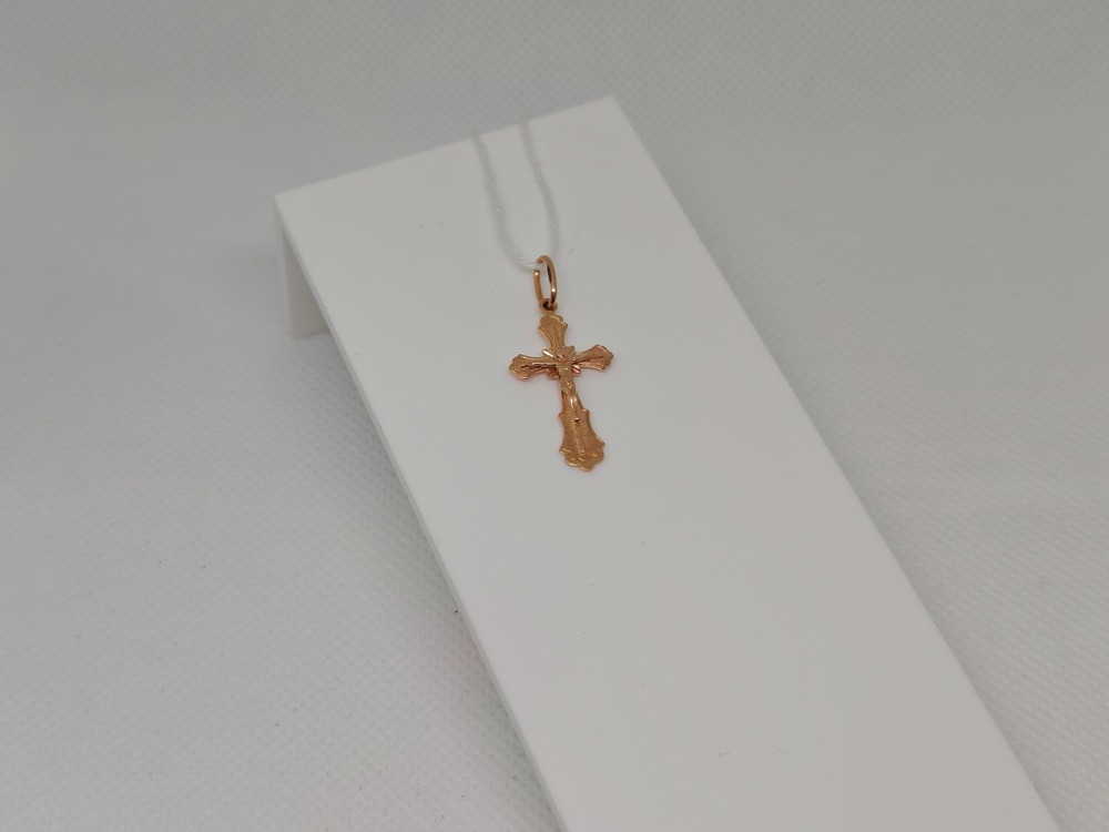 ПОДКБК585 ПОДВЕСКА КРЕСТ БЕЗ КАМНЯ (Au 585)