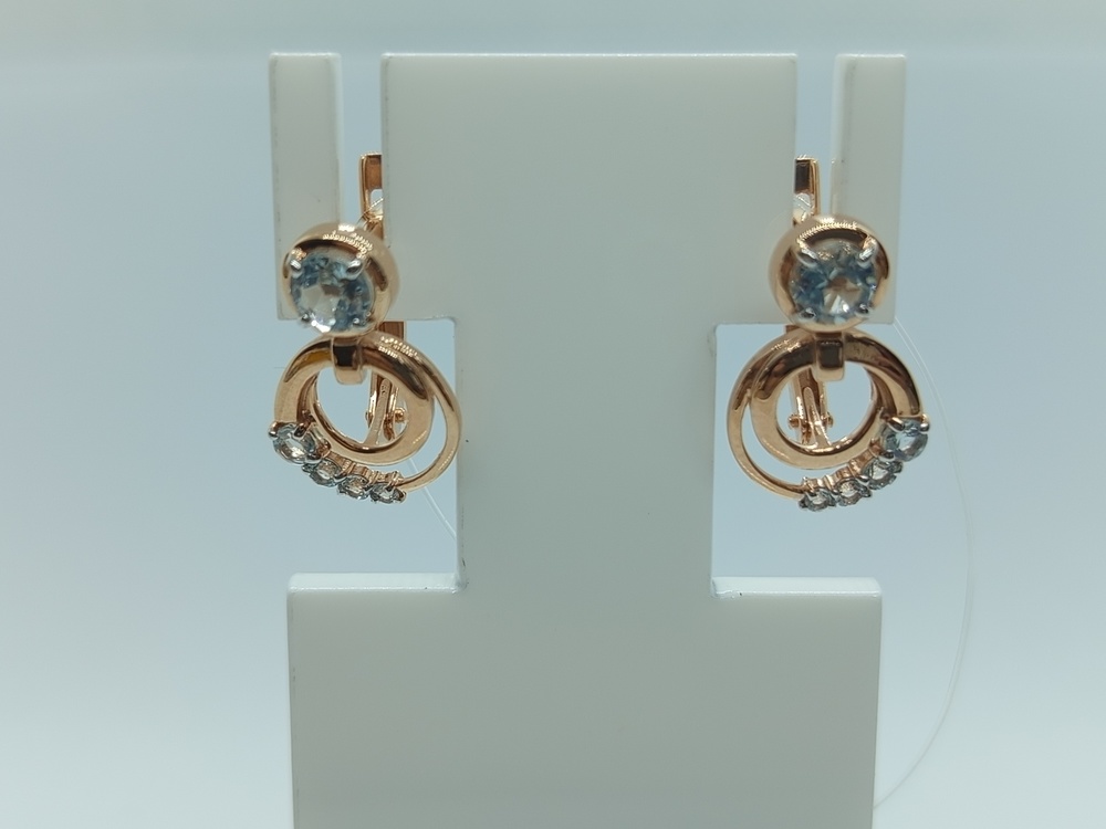 СЕРЬГИ ТОПАЗ (Au 585)