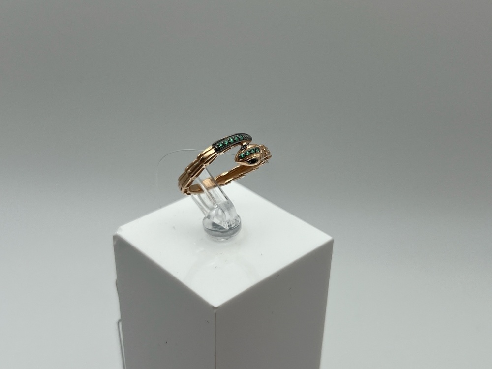 К19217875 КОЛЬЦО С КАМНЯМИ (Au 585)