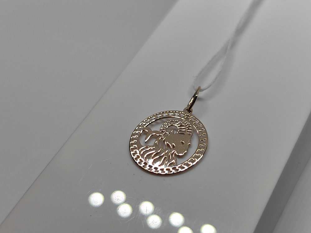 ПОДВЕСКА ЗНАК ЗОДИАКА ОВЕН (Au 585)