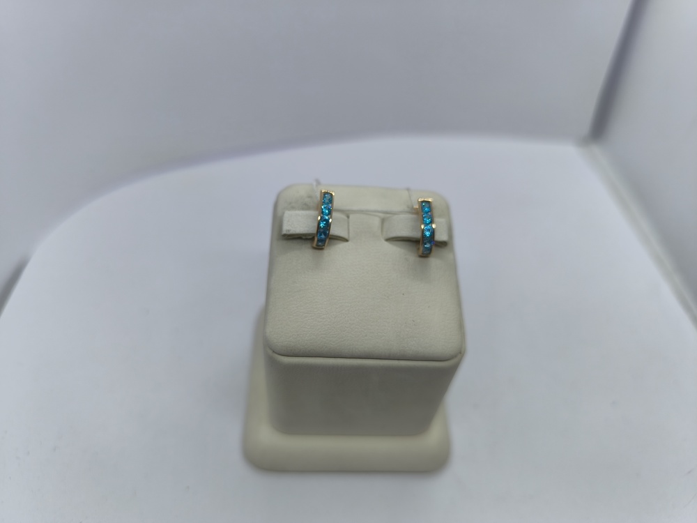 СКМИ585 СЕРЬГИ С КАМНЯМИ (Au 585)