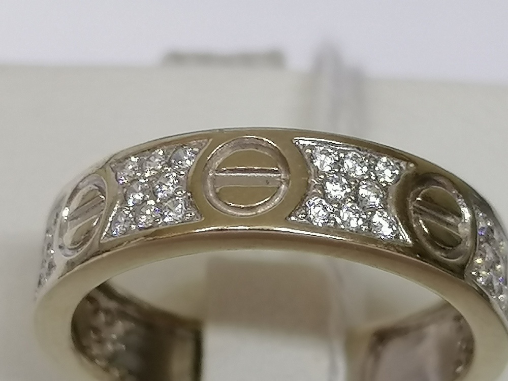 КОЛКМИ585 КОЛЬЦО С КАМНЯМИ (Au 585)