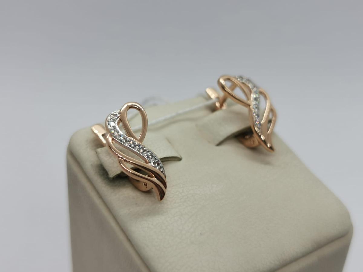 СЕРЬГИ С КАМНЯМИ (Au 585)