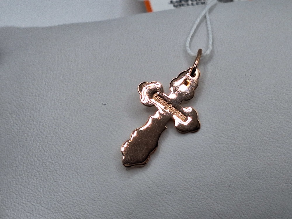 ПОДВЕСКА КРЕСТ БЕЗ КАМНЯ (Au 585)