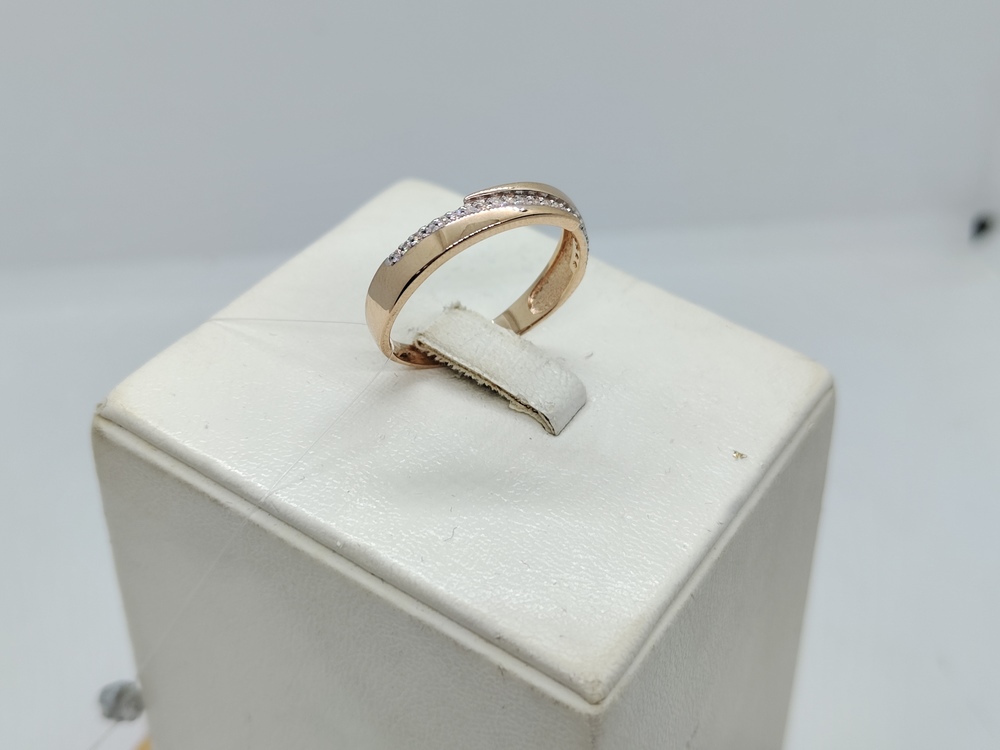 КОЛЬЦО С КАМНЯМИ (Au 585)