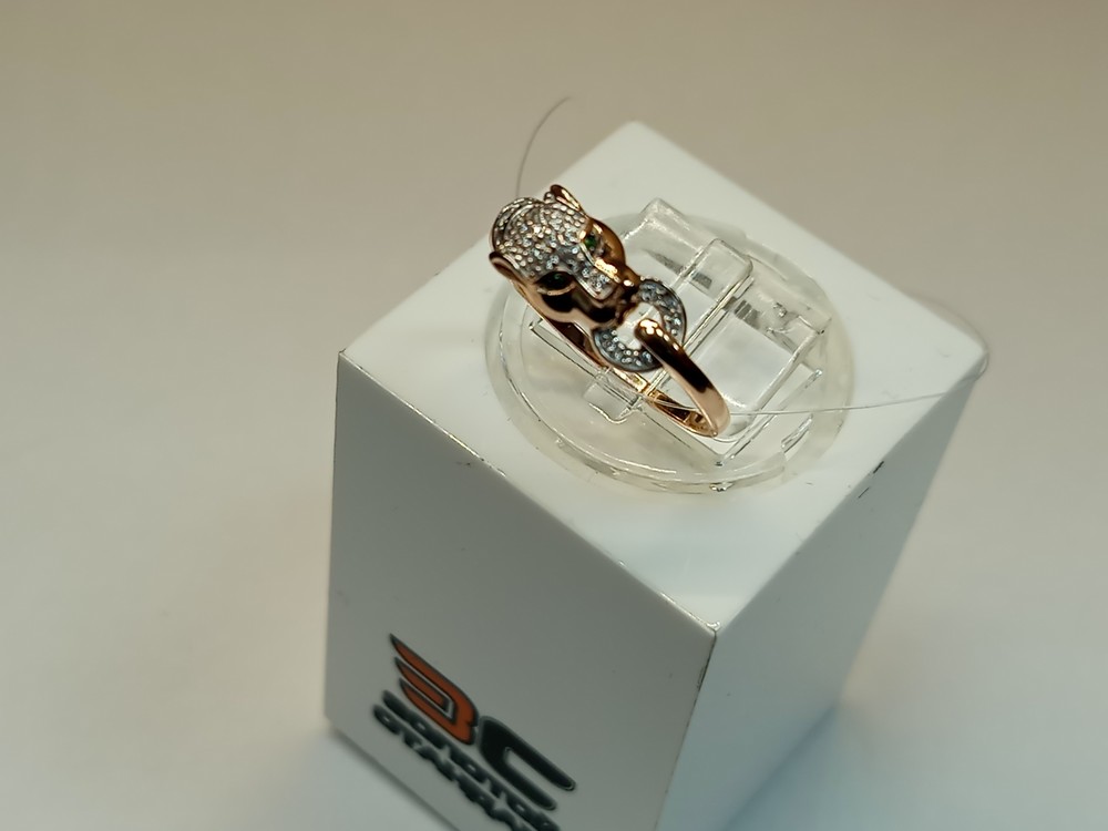 КОЛЬЦО С КАМНЯМИ (Au 585)