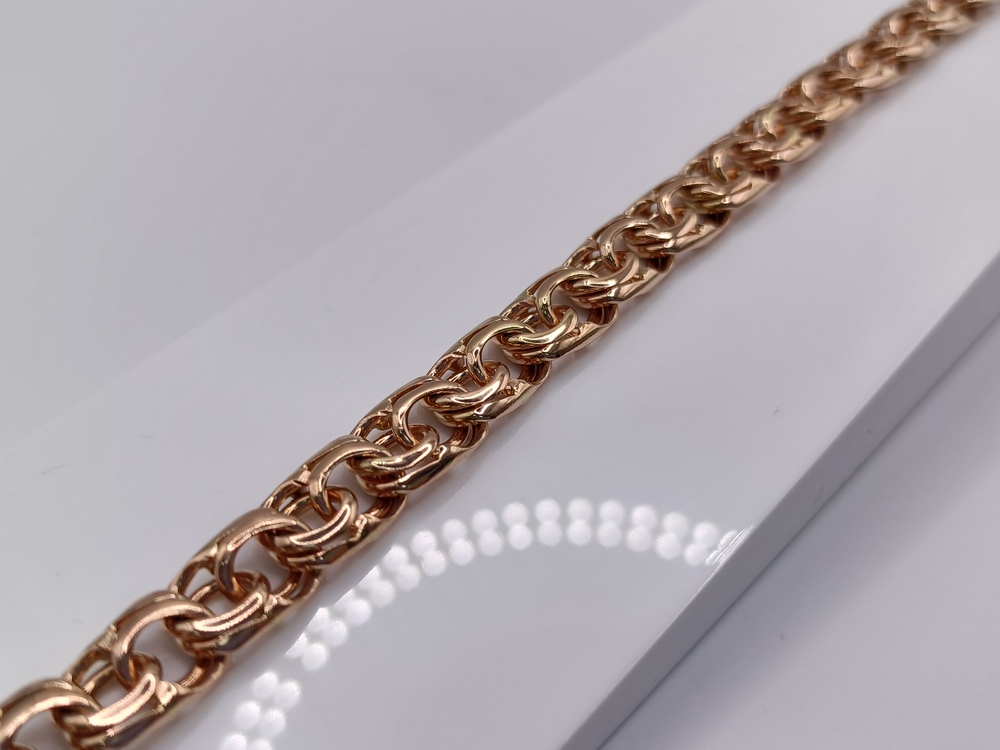 БЛБ585 БРАСЛЕТ ПОЛНОВЕСНЫЙ Бисмарк (Au 585)