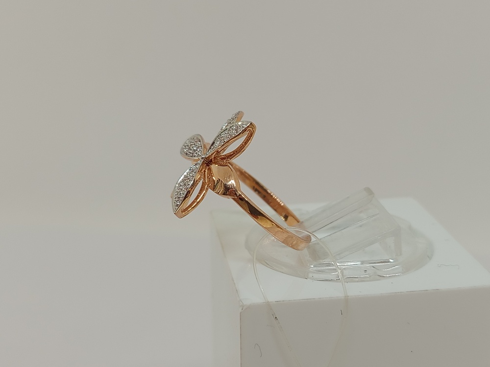 КОЛЬЦО С КАМНЯМИ (Au 585)