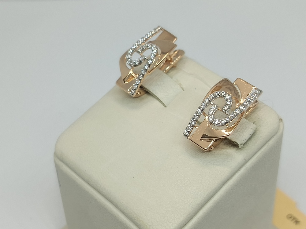 СЕРЬГИ С КАМНЯМИ (Au 585)