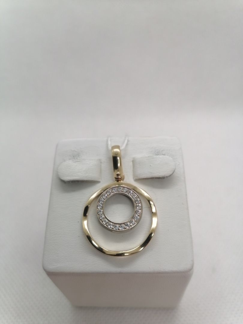 ПОДКМИ585 ПОДВЕСКА С КАМНЯМИ (Au 585)