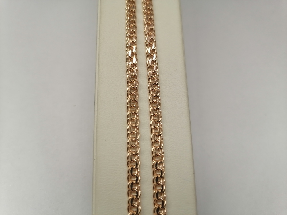 8060200П-40 ЦЕПЬ ПУСТОТЕЛАЯ Бисмарк (Au 585)